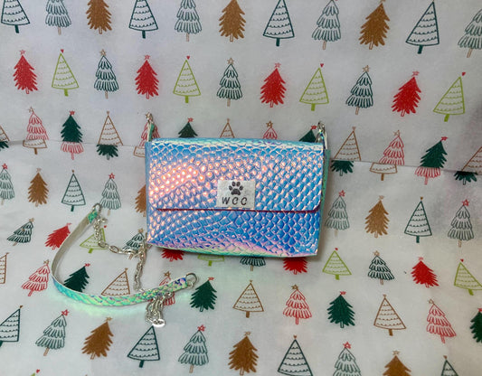 Smart doll purse iridescent mermaid scale